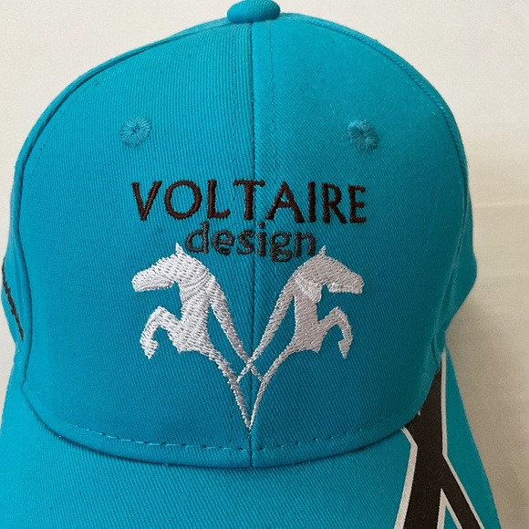 NWOT Voltaire Embroidered Cap Hat Blue - Picture 7 of 8